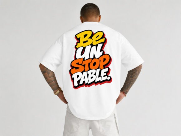 Be Unstoppable Typography T-Shirt Design