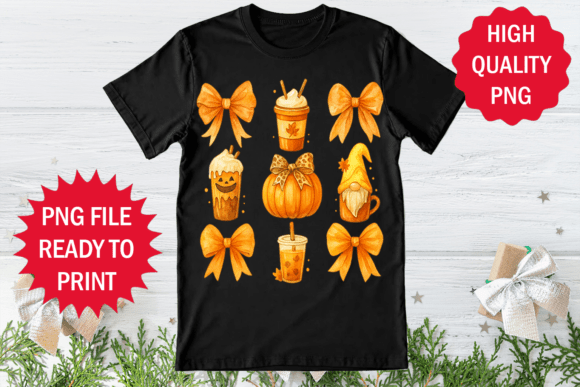 Fall Season Design Cold Coffee T-shirt Graphics Freebies