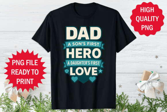 Father's Day T-Shirt Sublimation Png Art