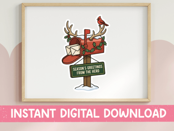 Mailbox Season Greetings from the Hero: Graphics for T-Shirt Designs
