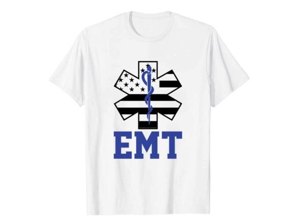 Patriotic EMT Paramedic T-Shirt Graphics