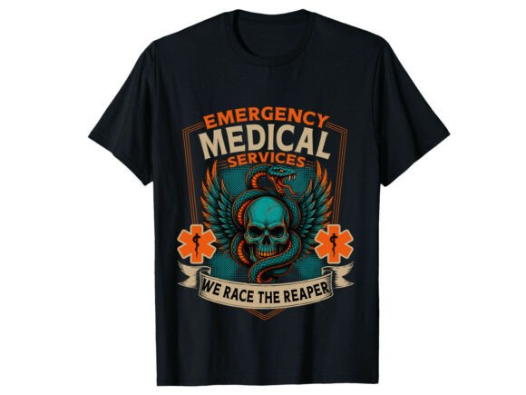 Race the Reaper Paramedic T-Shirt Graphics