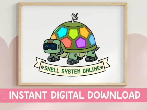 Robot Turtle Shell System Online Graphics