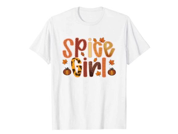 Spice Girl Autumn Vibes Fall T-Shirt Graphics